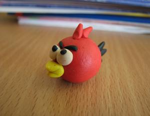 วิธีสร้างนก Stella จากเกม Angry Birds จากดินน้ำมัน